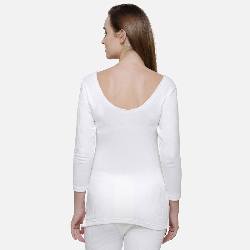 Quilt Bodycare Antibacterial Thermal Women Top Round Neck Full Sleeves