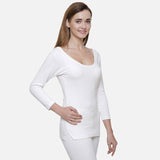 Quilt Bodycare Antibacterial Thermal Women Top Round Neck Full Sleeves