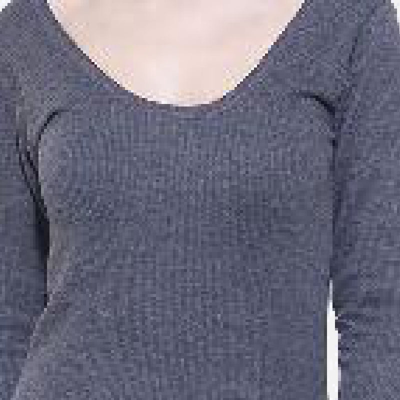 Quilt Bodycare Antibacterial Thermal Women Top Round Neck Full Sleeves