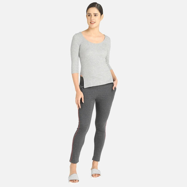Women Antibacterial Thermal Top Round Neck Full Sleeves - Bodycare