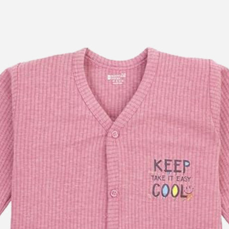 Quilt Bodycare Antibacterial Thermal Unisex Kid Top Front Open Full Sleeves Solid