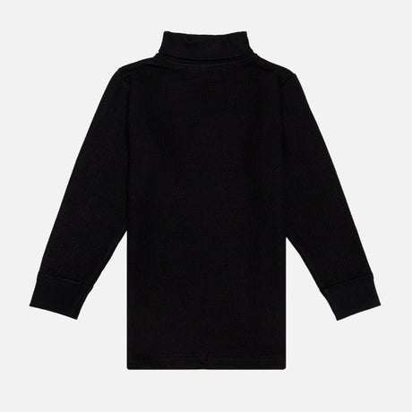 Bodycare Thermal Unisex Top High Neck Full Sleeves Solid Black