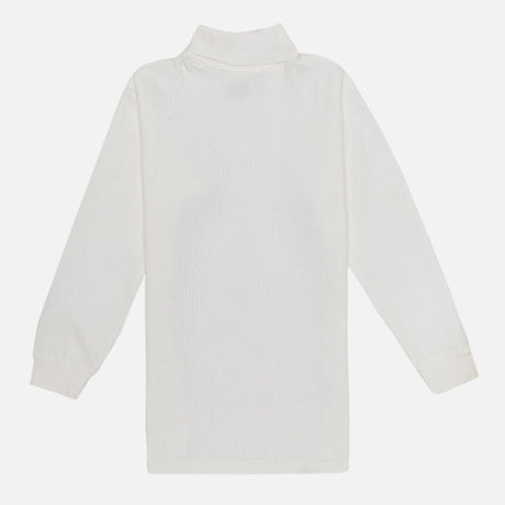 Bodycare Thermal Unisex Sets High Neck Full Sleeves Solid White