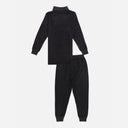 Bodycare Thermal Unisex Sets High Neck Full Sleeves Solid Charcoal Melange