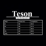 TESON by Bodycare Solid Mens Tshirt Round Neck Full Sleeves - Black