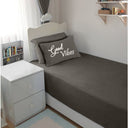 Bodycomfy 100% Cotton Hosiery Single Bed Fitted Bedsheet – Solid