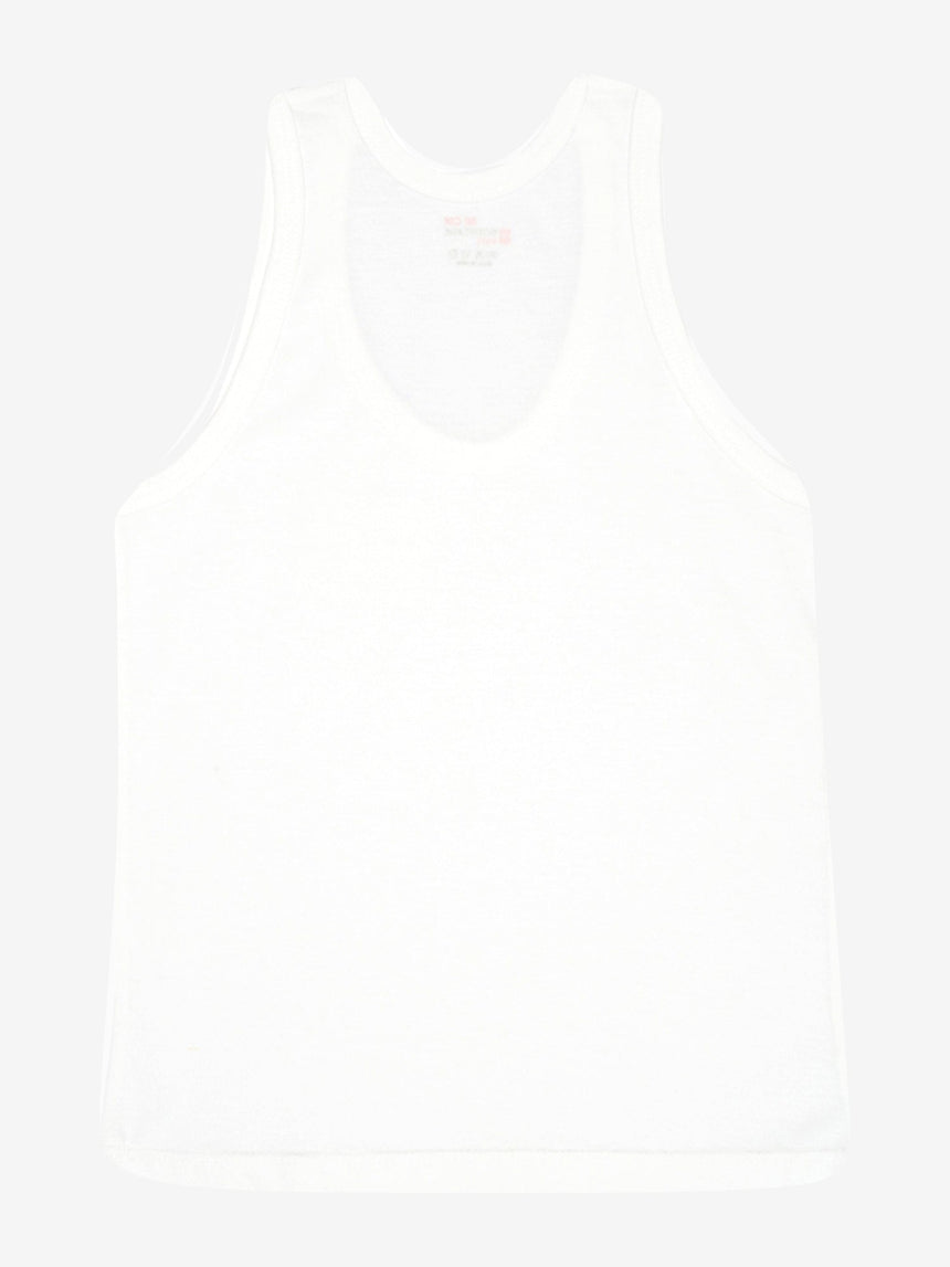 Boys 100% Cotton Vest Round Neck Sleeveless Pack of 6