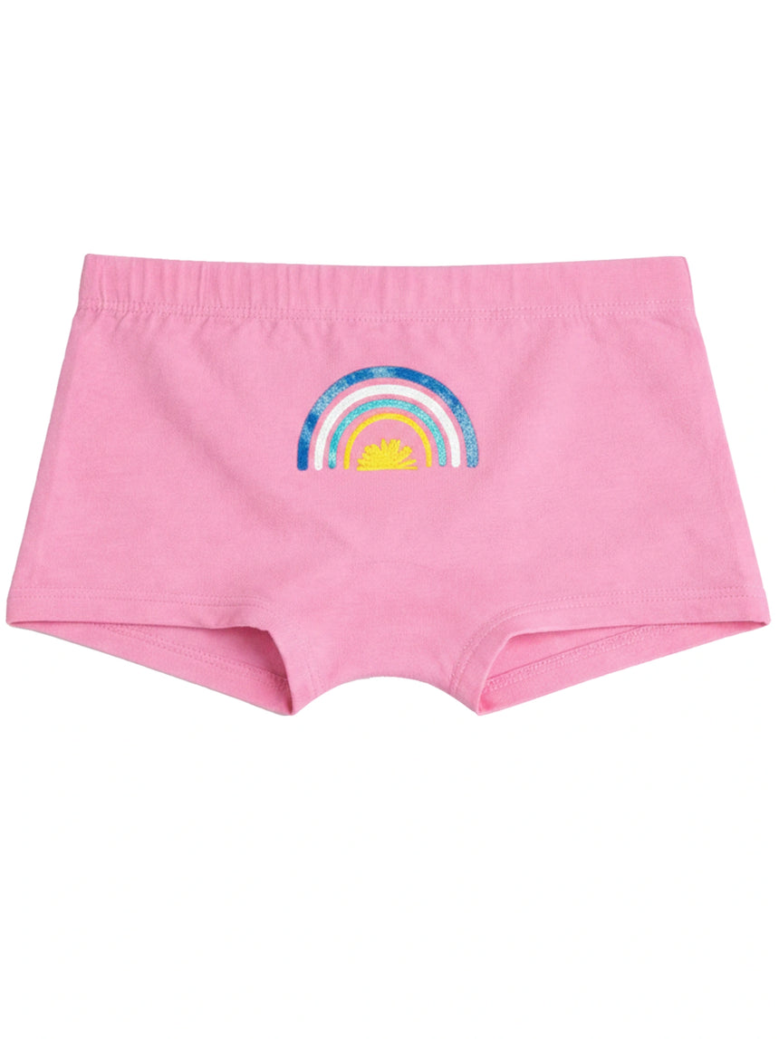 Girls 100% Cotton Boyshorts Inner Elastic Pack of 3 - Bodycare