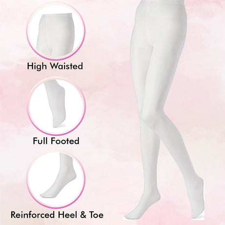 Bodycare Girls Tights - White