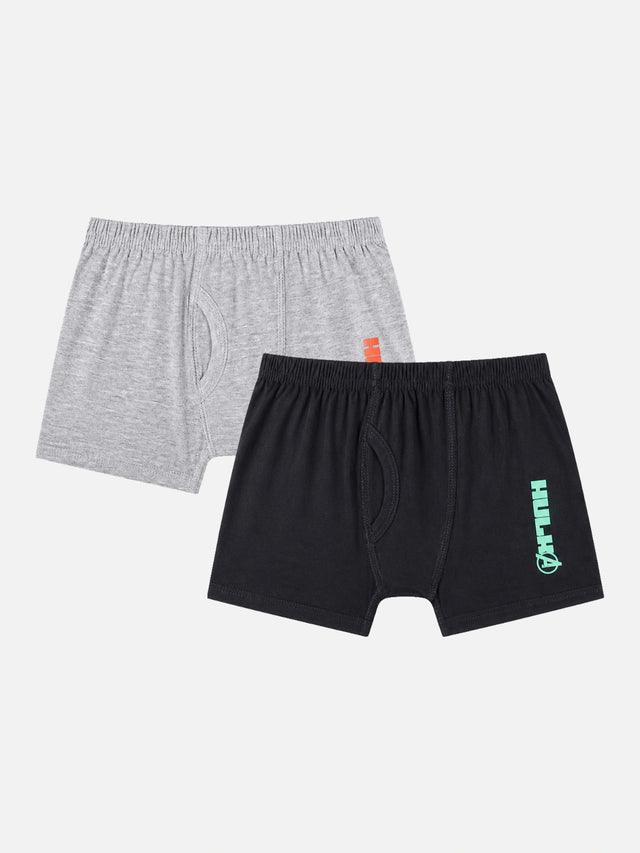 Boys Cotton Trunk with Inner Elastic for Everyday Innerwear Comfort and Regular Wardrobe Use - Pack of 2