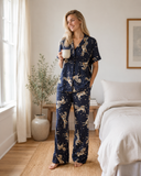 Women Printed Soft Cloud Night Suit Set with Soft Top and Pyjama for Sleepwear and Lounge Wear Comfort