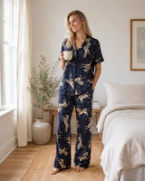 Women Printed Soft Cloud Night Suit Set with Soft Top and Pyjama for Sleepwear and Lounge Wear Comfort