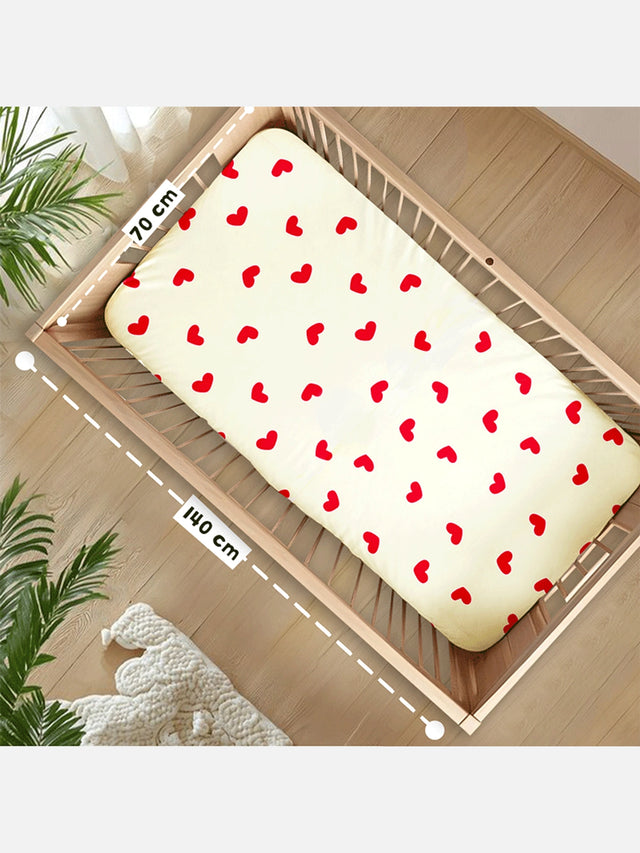 All Over Print Fitted Cot Sheet Pack of 2 - Bodycare