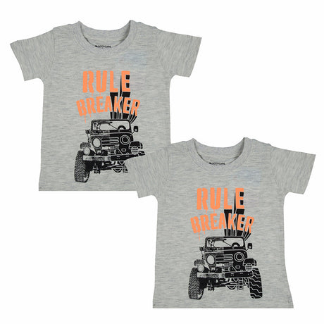 Baby Boys T-Shirt Round Neck Half Sleeves Pack of 2 - Bodycare