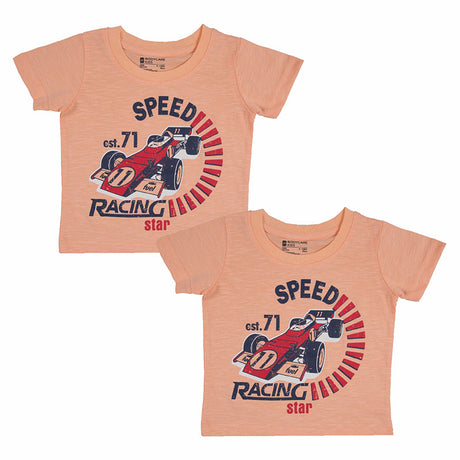 Baby Boys T-Shirt Round Neck Half Sleeves Pack of 2 - Bodycare