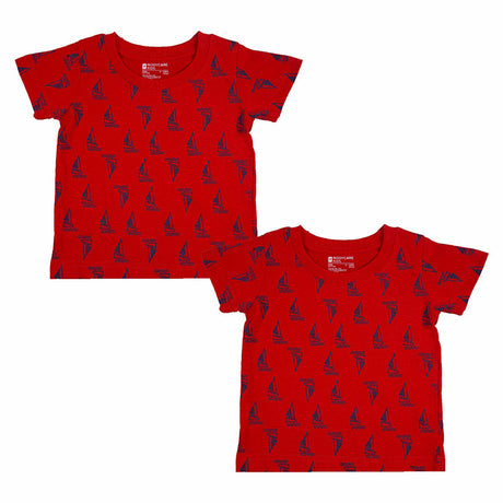 Baby Boys T-Shirt Round Neck Half Sleeves Pack of 2 - Bodycare