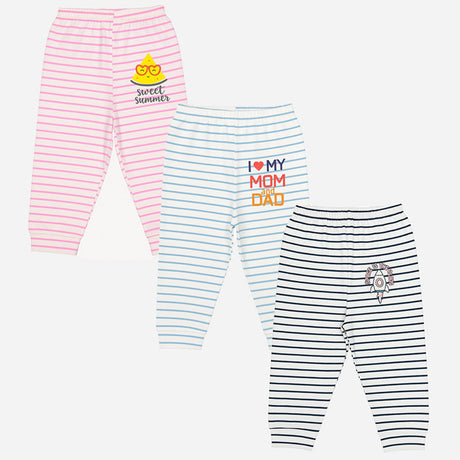 Bodycare Striped Pajami Pack Of 3