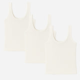 Quilt Bodycare Antibacterial Girls White Thermal Top Pack Of 3