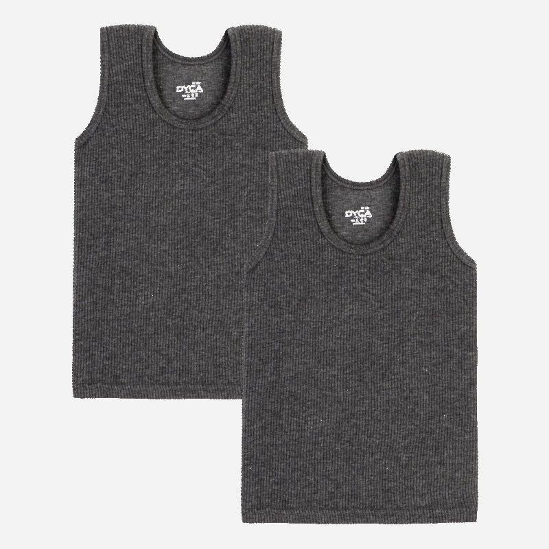 DYCA Unisex Round Neck Sleeveless Thermal Top Pack Of 2