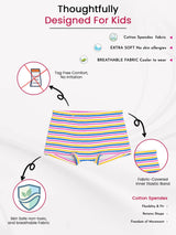 Girls 100% Cotton Boyshorts Inner Elastic Pack of 3