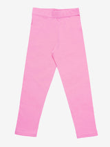 Dyca Girls Solid Leggings Pack Of 2 - Fuchsia  & Pink