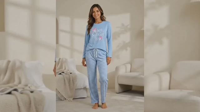 Bodycomfy Women's Polyester Night Suit - Blue