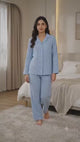 Women Printed Muslin Night Suit Set with Soft Top and Pyjama for Sleepwear, Lounge Wear and Nightwear Comfort