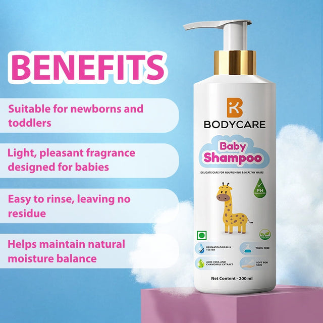 Baby Skin Care Range Combo Pack of 2 Shampoo 200ml Each - Bodycare