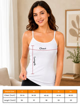 Women 100% Cotton Camisole Style Thermal Top with High Warmth Comfort and Winter Innerwear Essential
