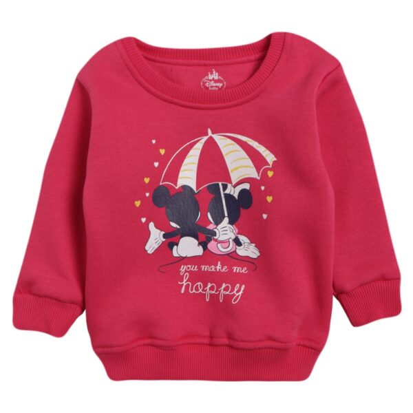 Charming Fuchsia Baby Minnie Sweatshirt!