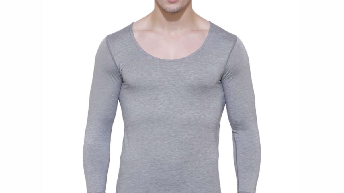 Cagola Men's Fleece Lined Long Sleeve T Shirts Mid-Weight Thermal Crewneck  Underwear Pullover Warm Base Layer Tops for Cold Weather Khaki S at   Men's Clothing store