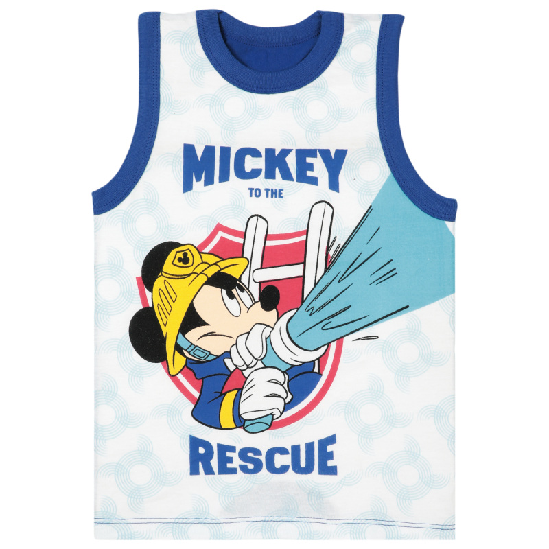 Bodycare Mickey & Friendss Boys Vest Round Neck Sleeveless Solid Pack Of 3