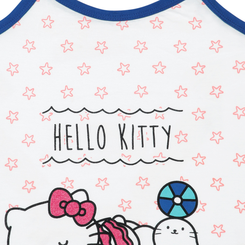 Bodycare Hello Kitty Girls Vest Round Neck Sleeveless Solid Pack Of 3