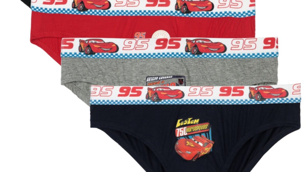 Disney cars kids underwear briefs set of 3 - lightning mcqueen