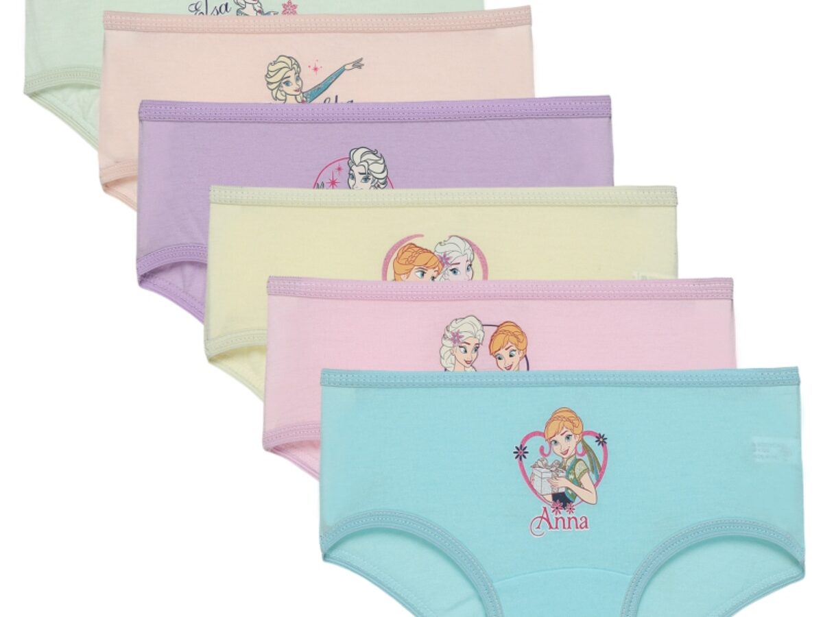 Frozen Knickers / Pants - Blue/Cream - Pack of Three