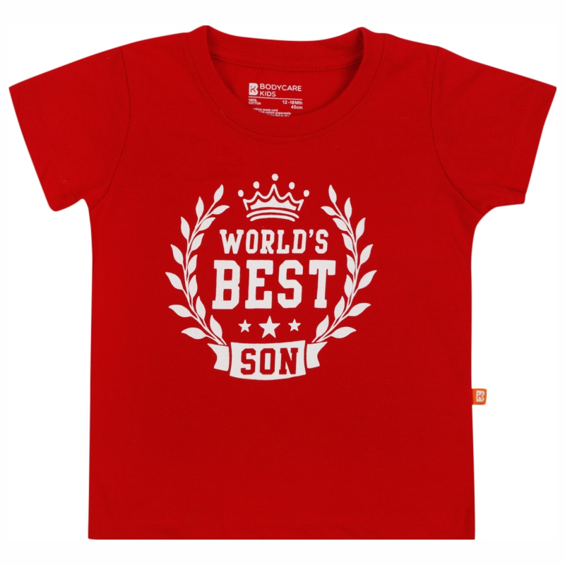 BodyCare Baby Boys Typography Polycotton T Shirt